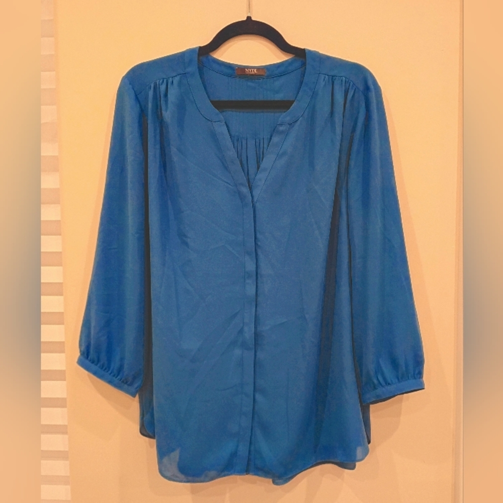 NYDJ Blue Women's Blouse (XL)